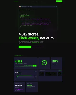 E-Commerce Store Social Proof & Revenue Screenshots Website Template