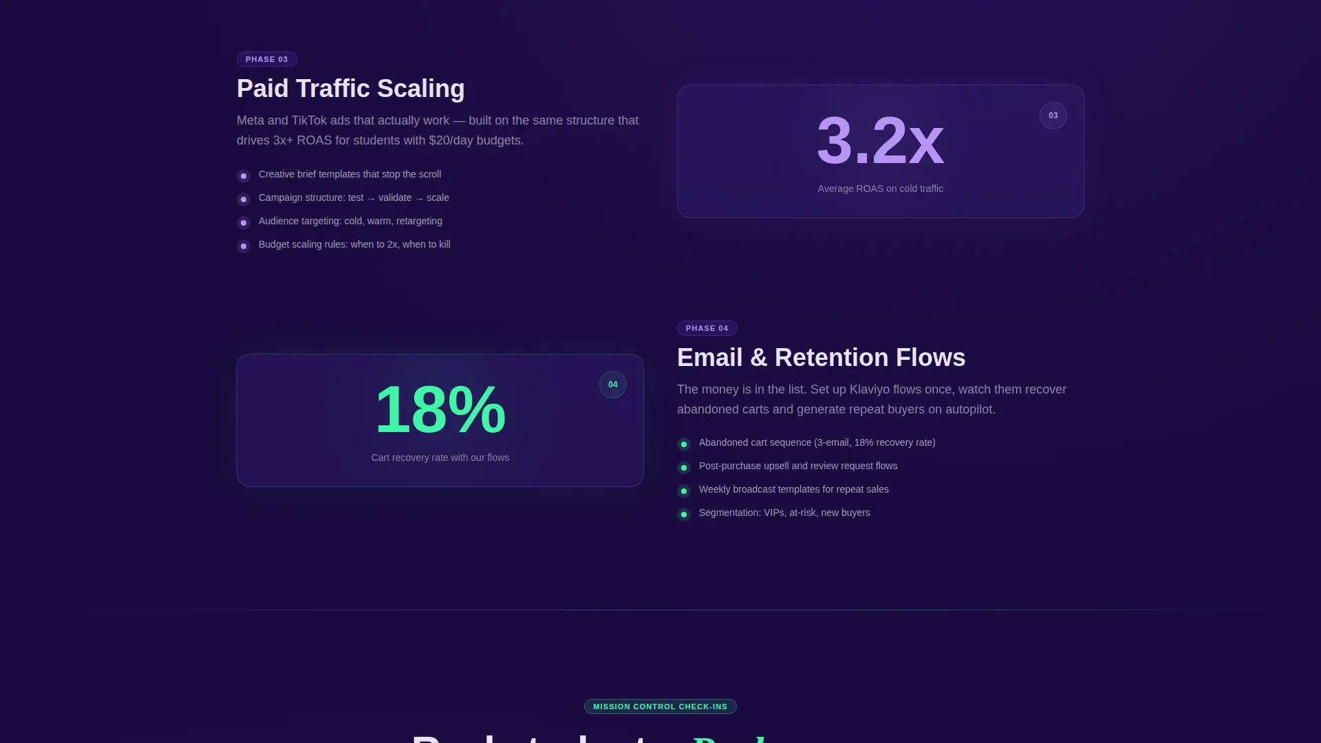 E-Commerce Training Landing Page Template