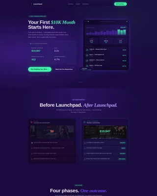 E-Commerce Training Landing Page Template