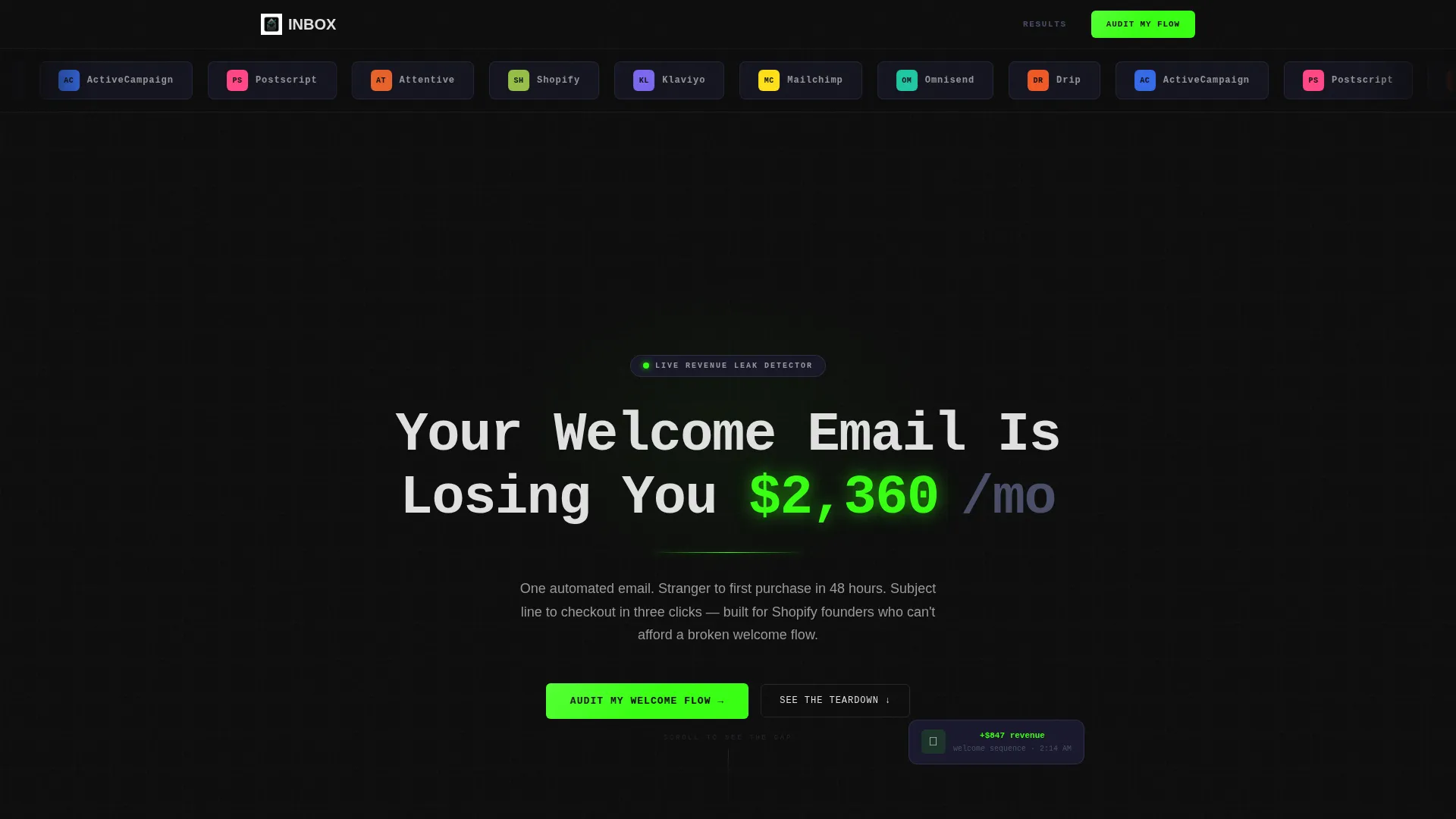 Conversion Shop Landing Page Template