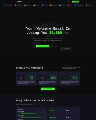Conversion Shop Landing Page Template