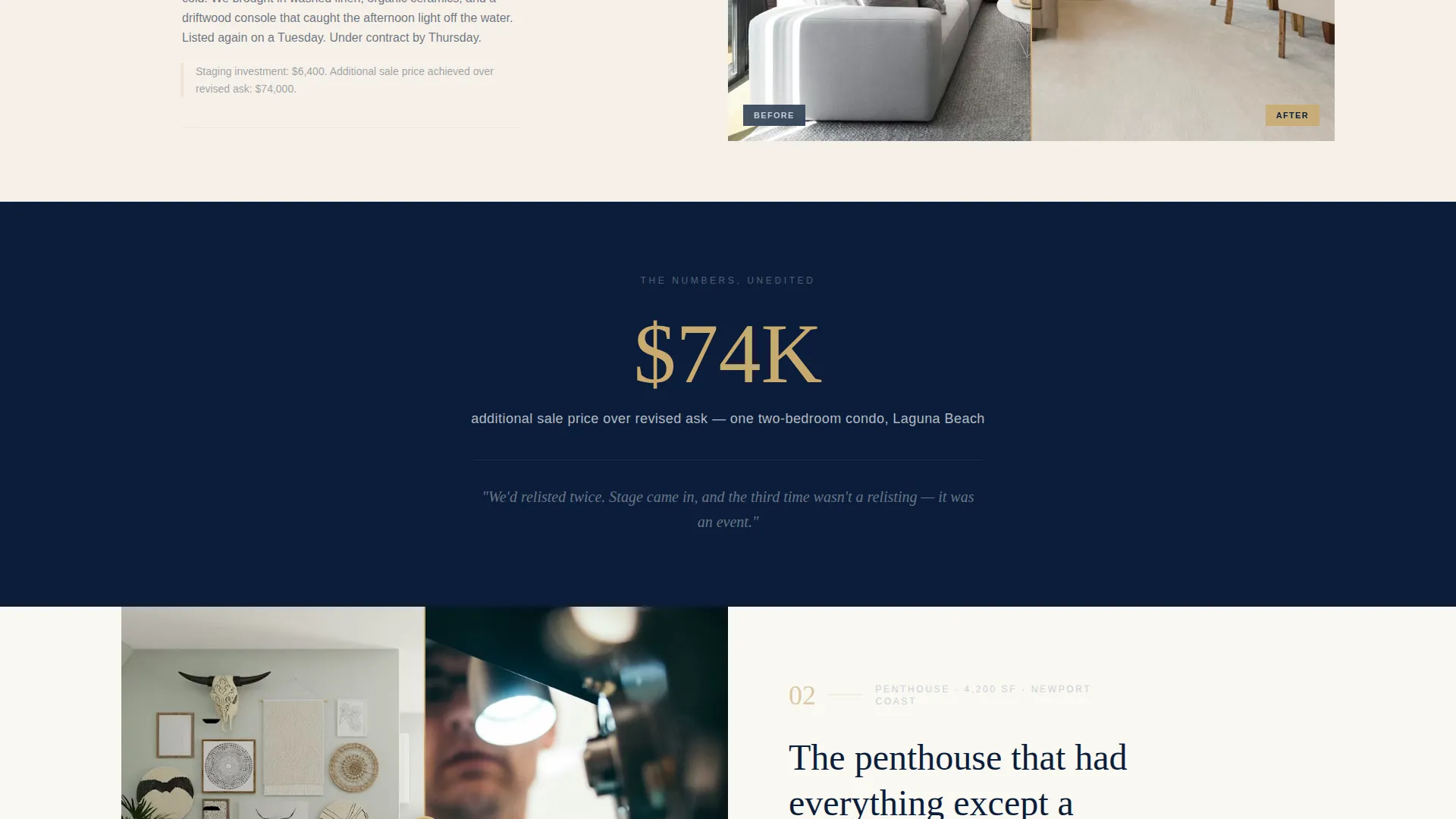 Beachfront Property Real Estate Professional Website Template