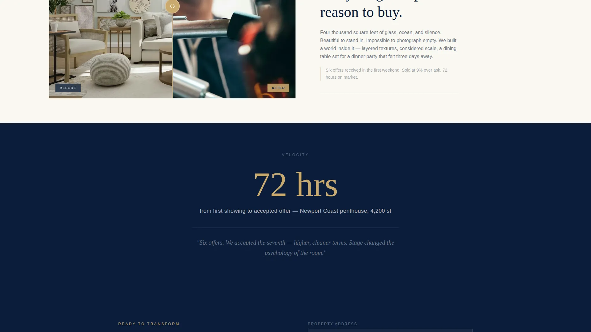 Beachfront Property Real Estate Professional Website Template
