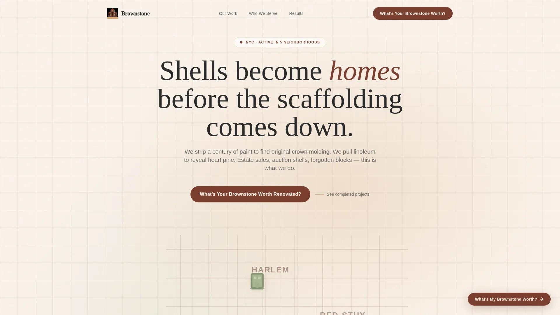 Brownstone & Rowhouse Real Estate Specialist Professional Website Template