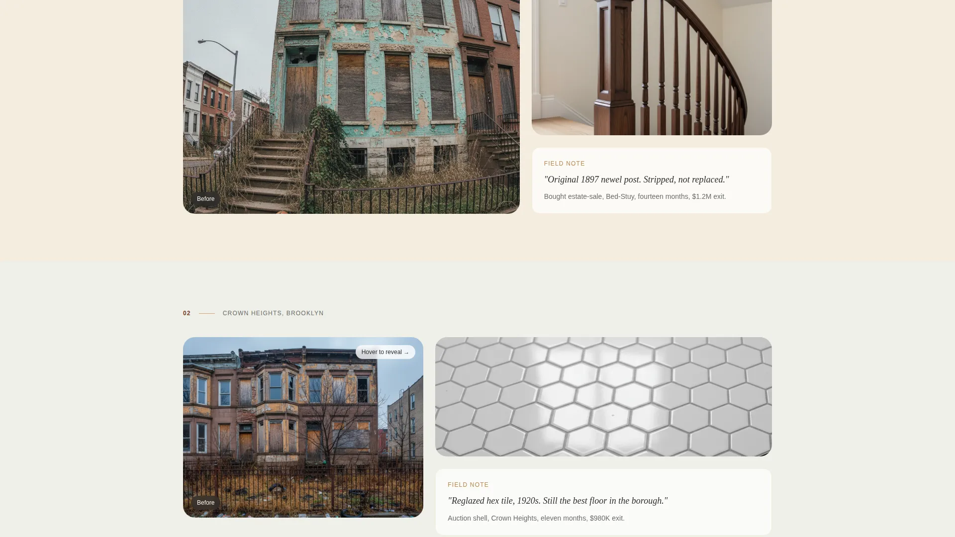 Brownstone & Rowhouse Real Estate Specialist Professional Website Template