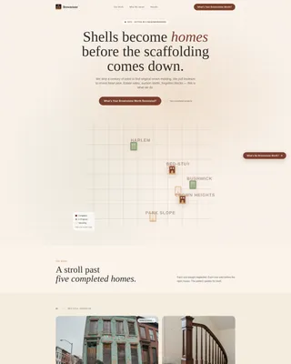 Brownstone & Rowhouse Real Estate Specialist Professional Website Template