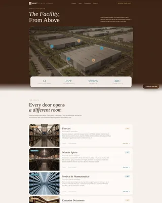 Self-Storage & Mini-Storage Professional Website Template
