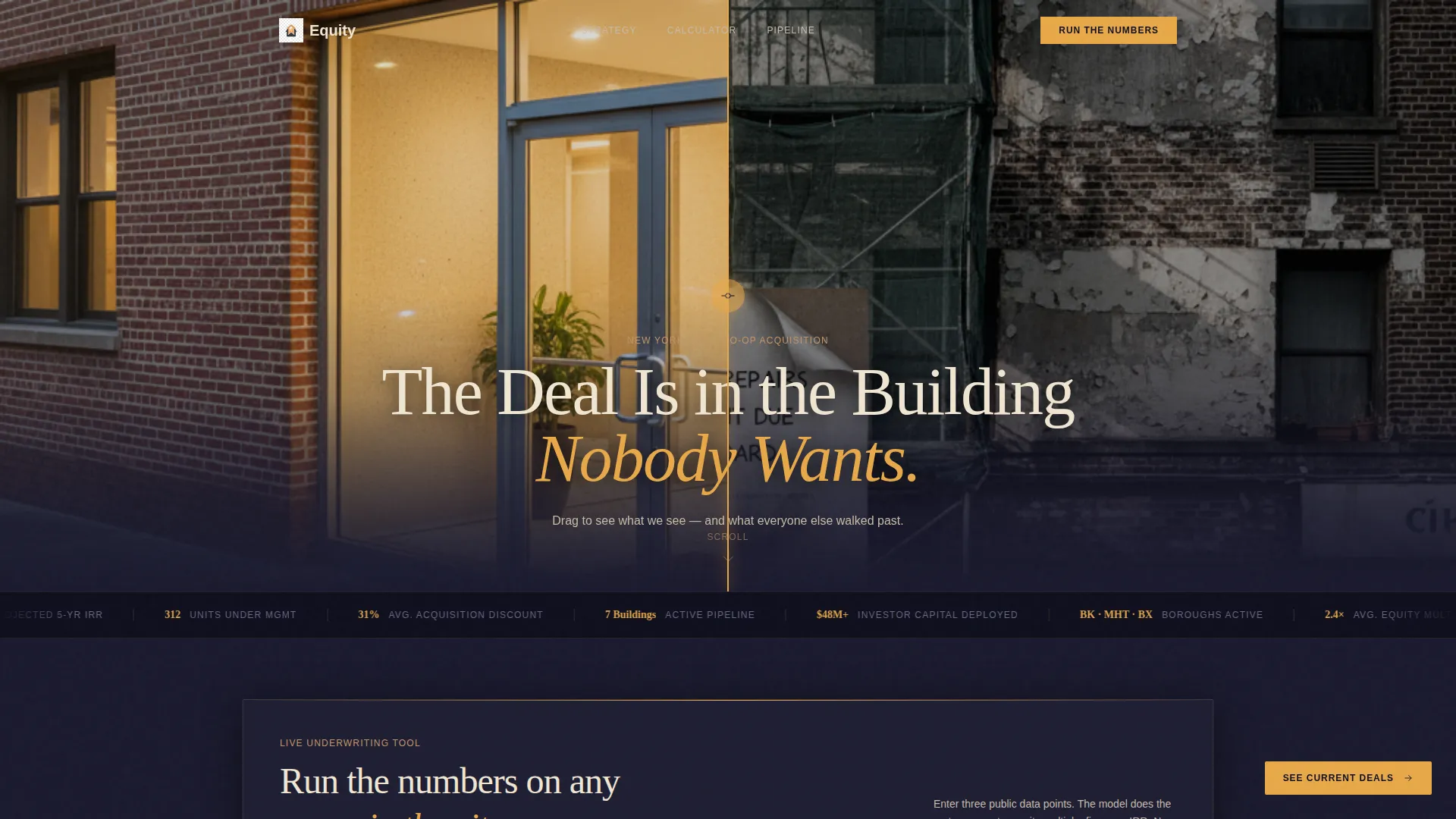 Co-op Real Estate Investor Landing Page Template
