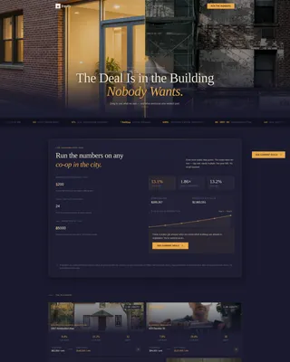 Co-op Real Estate Investor Landing Page Template