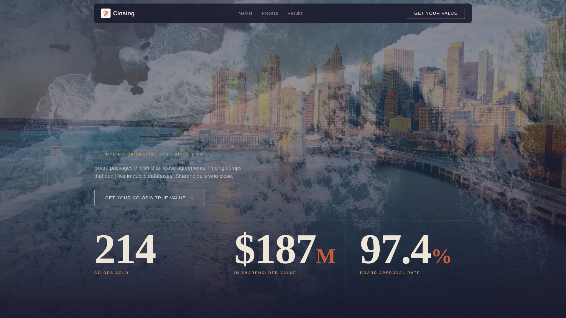 Co-op Seller Agent Landing Page Template