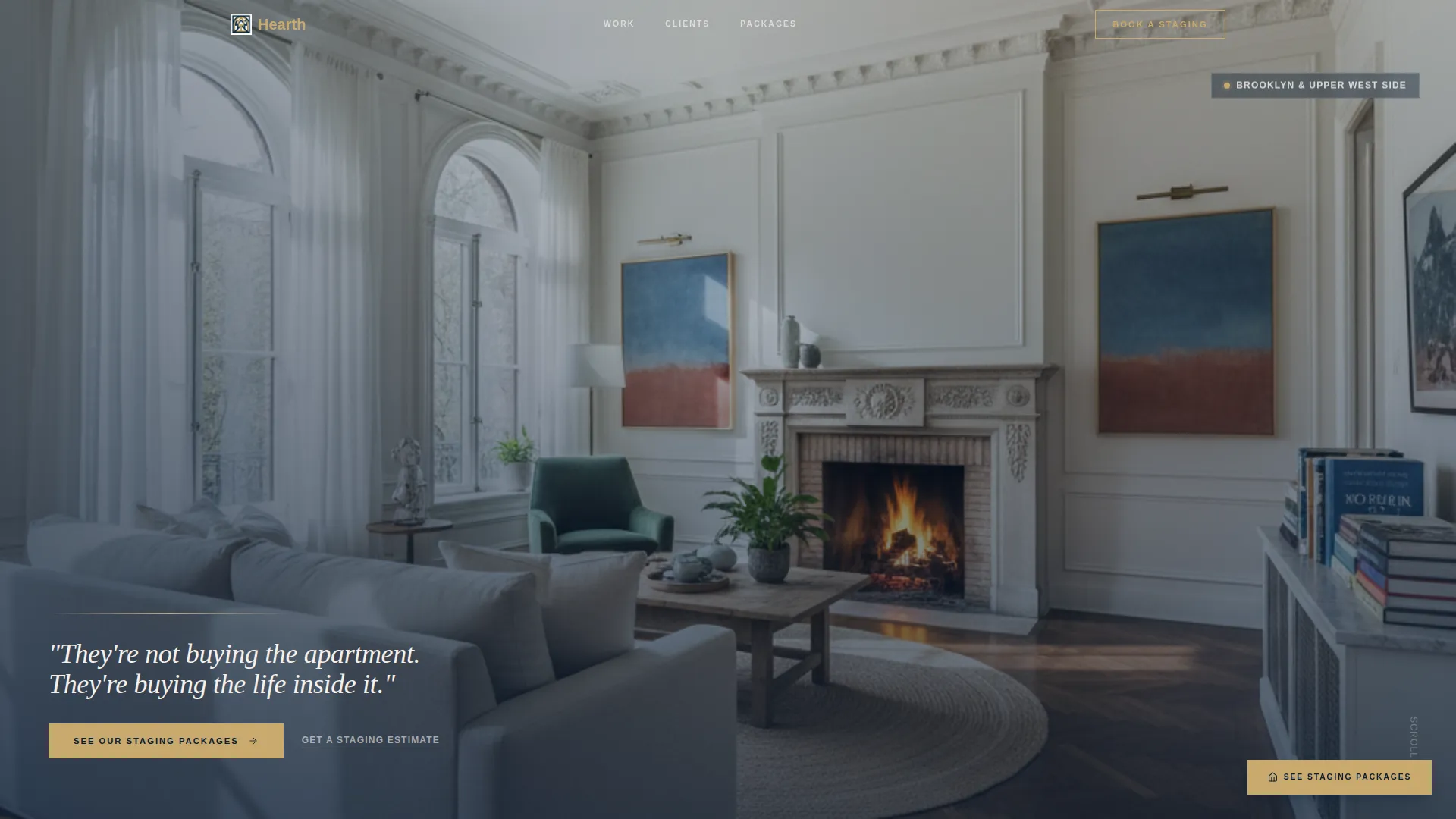 Co-op Staging Studio Landing Page Template