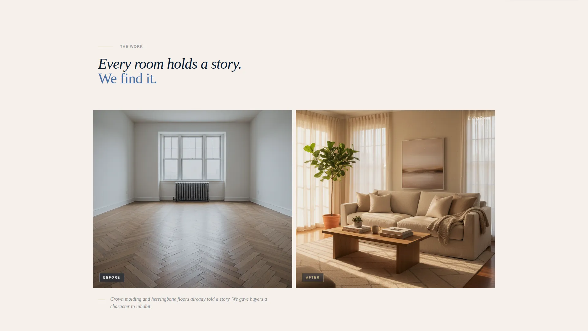 Co-op Staging Studio Landing Page Template