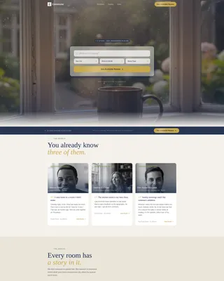 Pastoral Coliving Landing Page Template