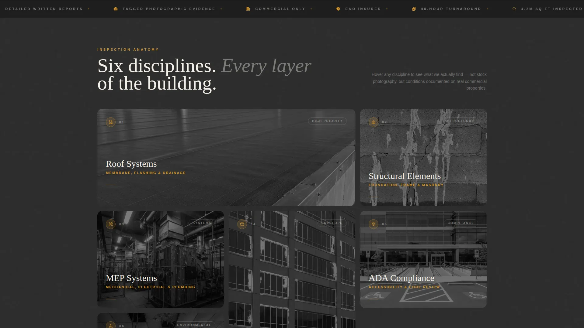 Commercial Building Inspector Landing Page Template