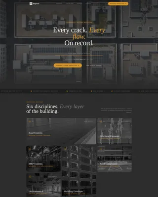 Commercial Building Inspector Landing Page Template