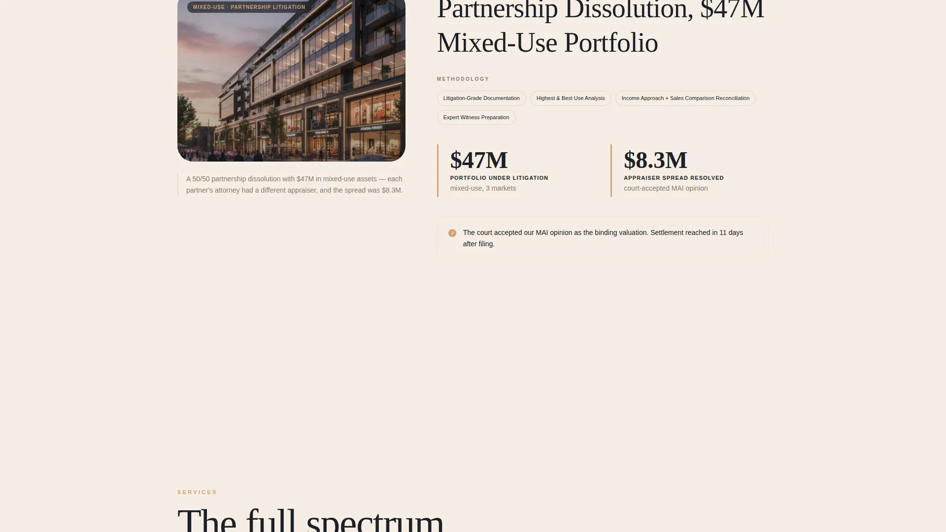 Commercial Office Appraisal Landing Page Template