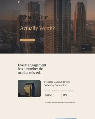 Commercial Office Appraisal Landing Page Template