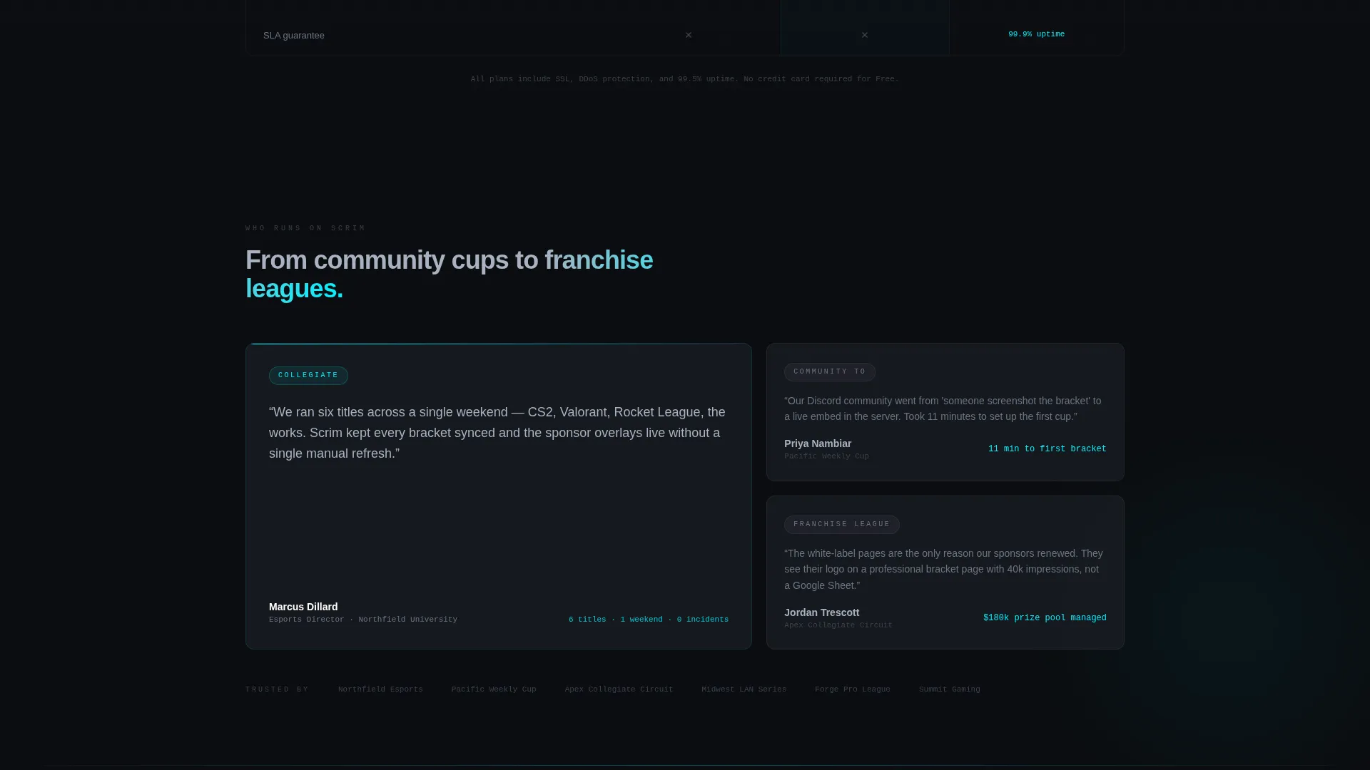 Competitive Gaming Landing Page Template