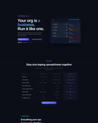 Esports Management Software Landing Page Template