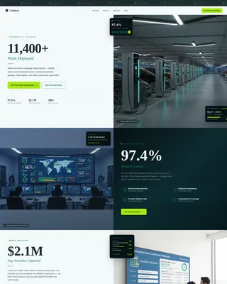EV Charging Landing Page Template for Lead Generation