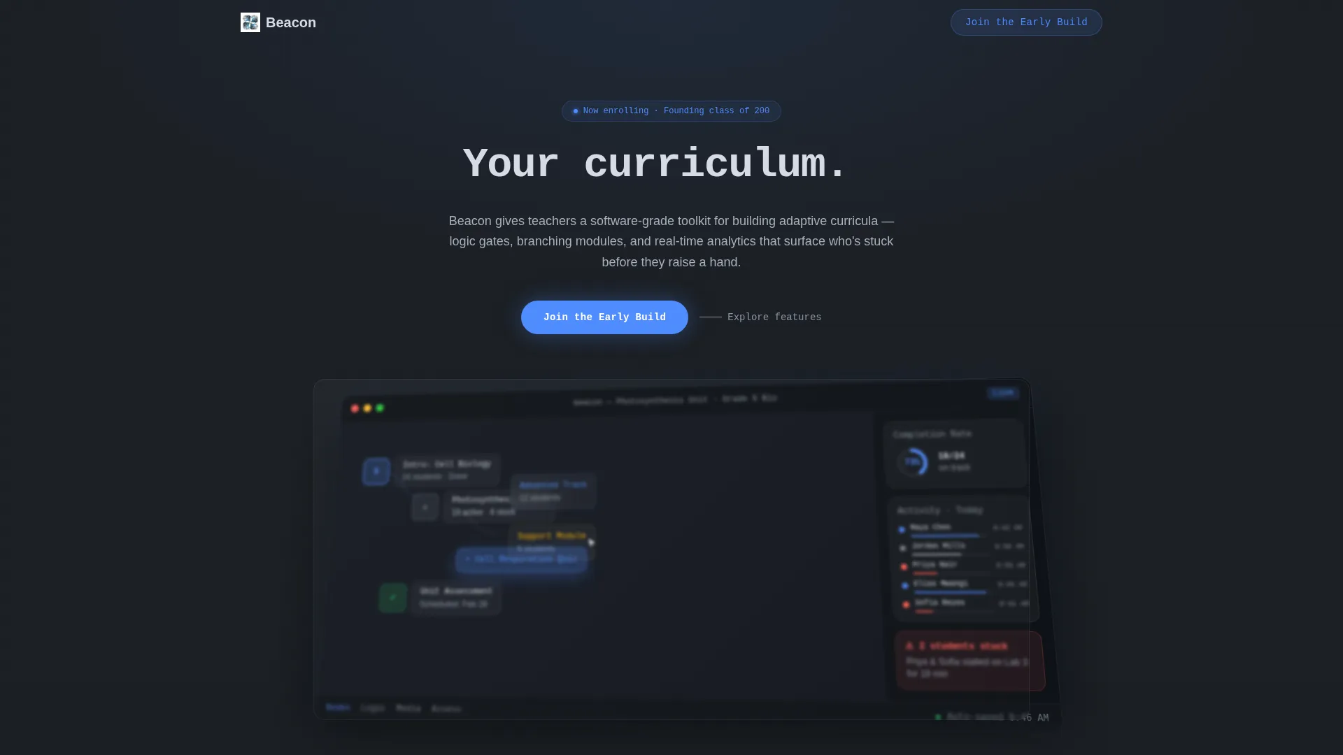 Adaptive Edtech Coming Soon Landing Page Template