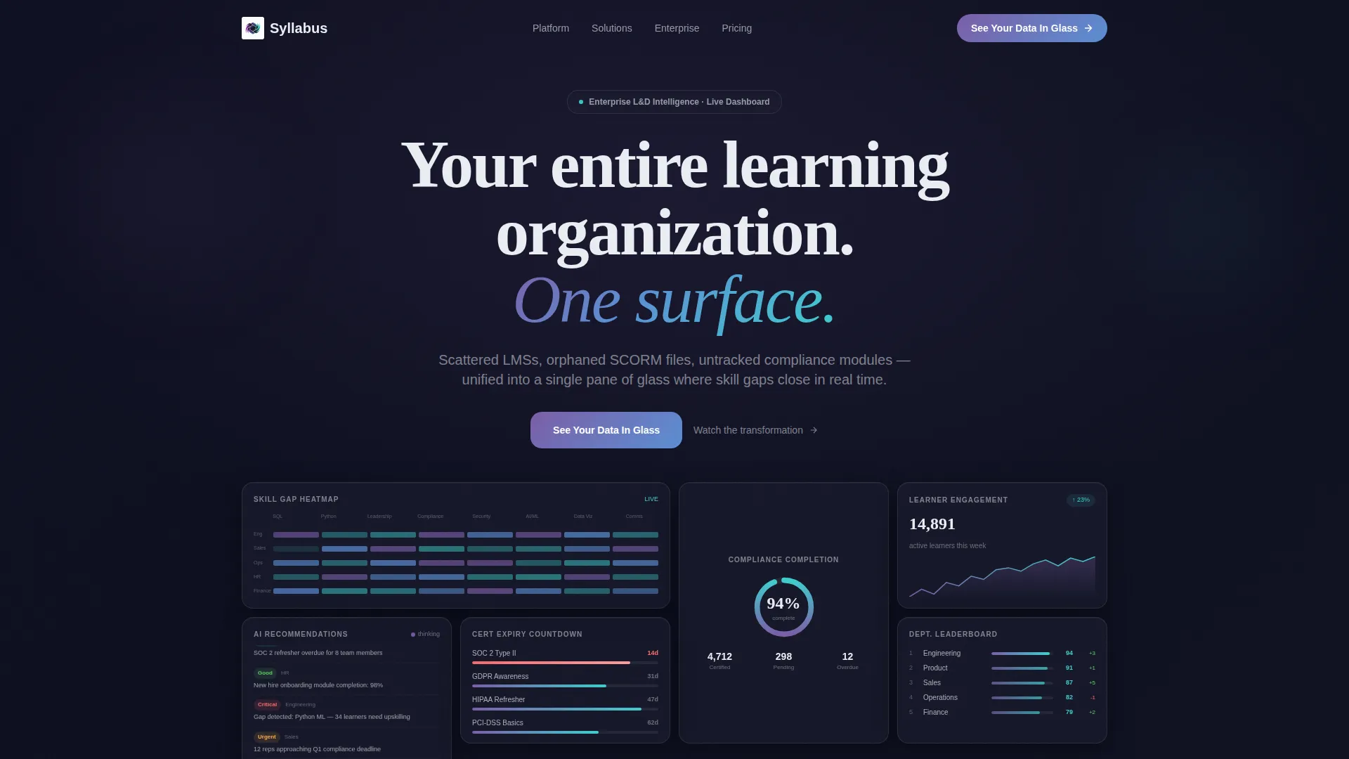 Edtech Enterprise Landing Page Template
