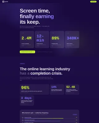Edtech Landing Page Template for App Downloads