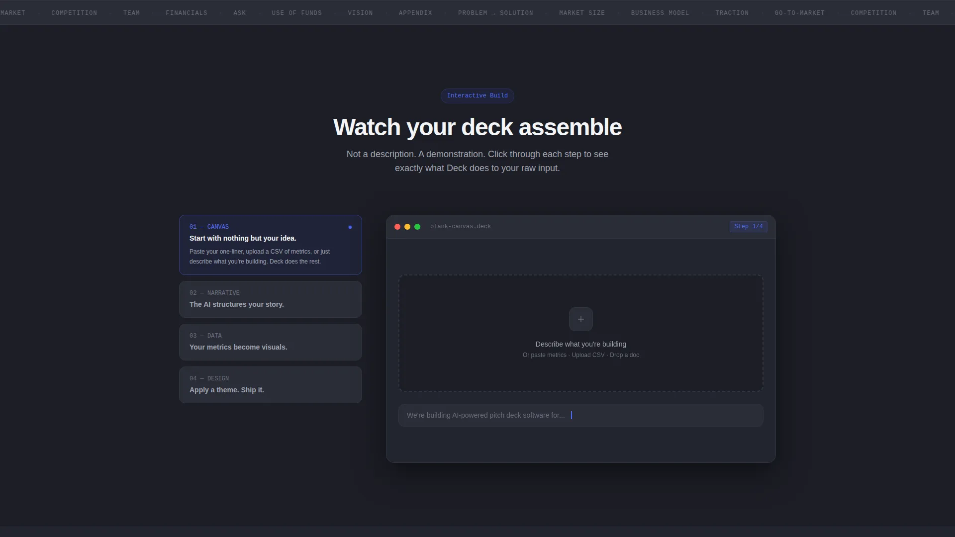 EdTech Pitch Deck Landing Page Template for Founders
