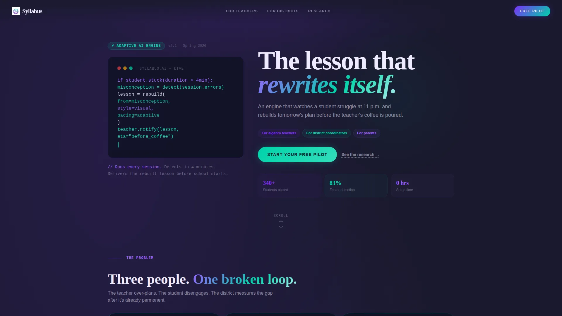 Interactive Learning Landing Page Template