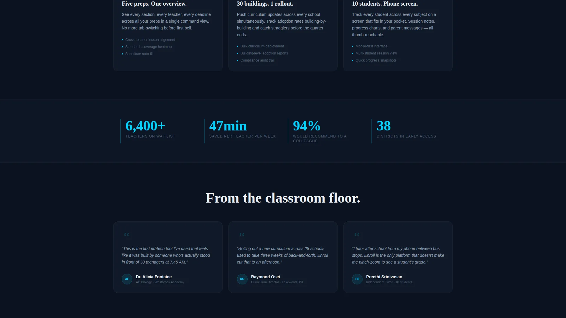 Edtech Waitlist Landing Page Template