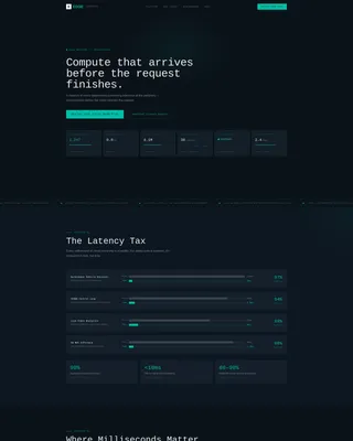 Computing Landing Page Template - Card Grid & Trial Flow