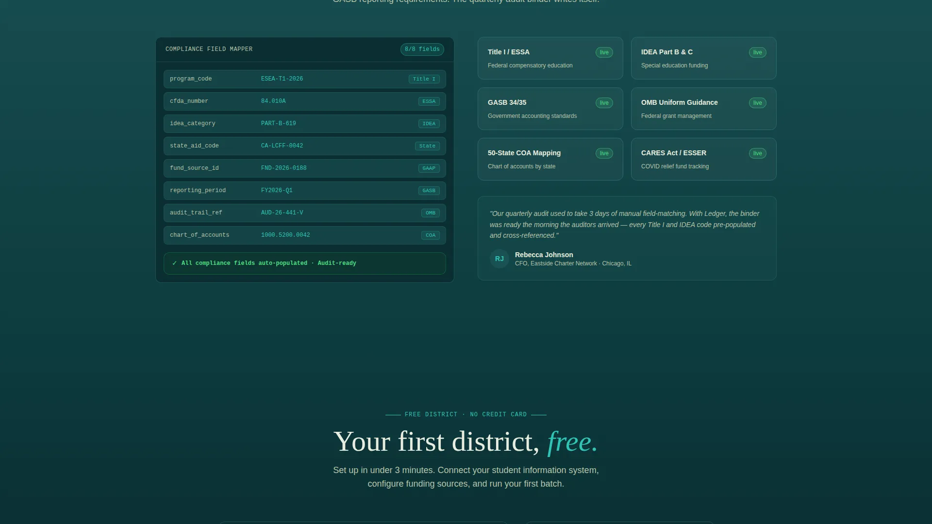 Education Billing & Invoicing Landing Page Template