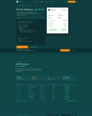 Education Billing & Invoicing Landing Page Template