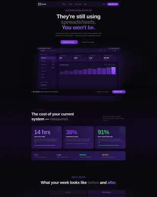 Education Client Management Landing Page Template