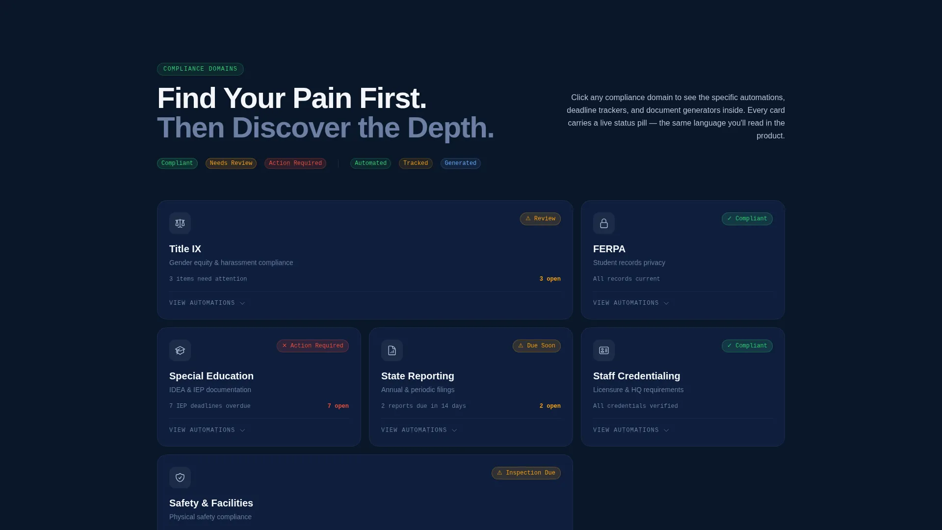 Audit Compliance Landing Page Template