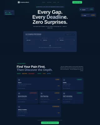 Audit Compliance Landing Page Template