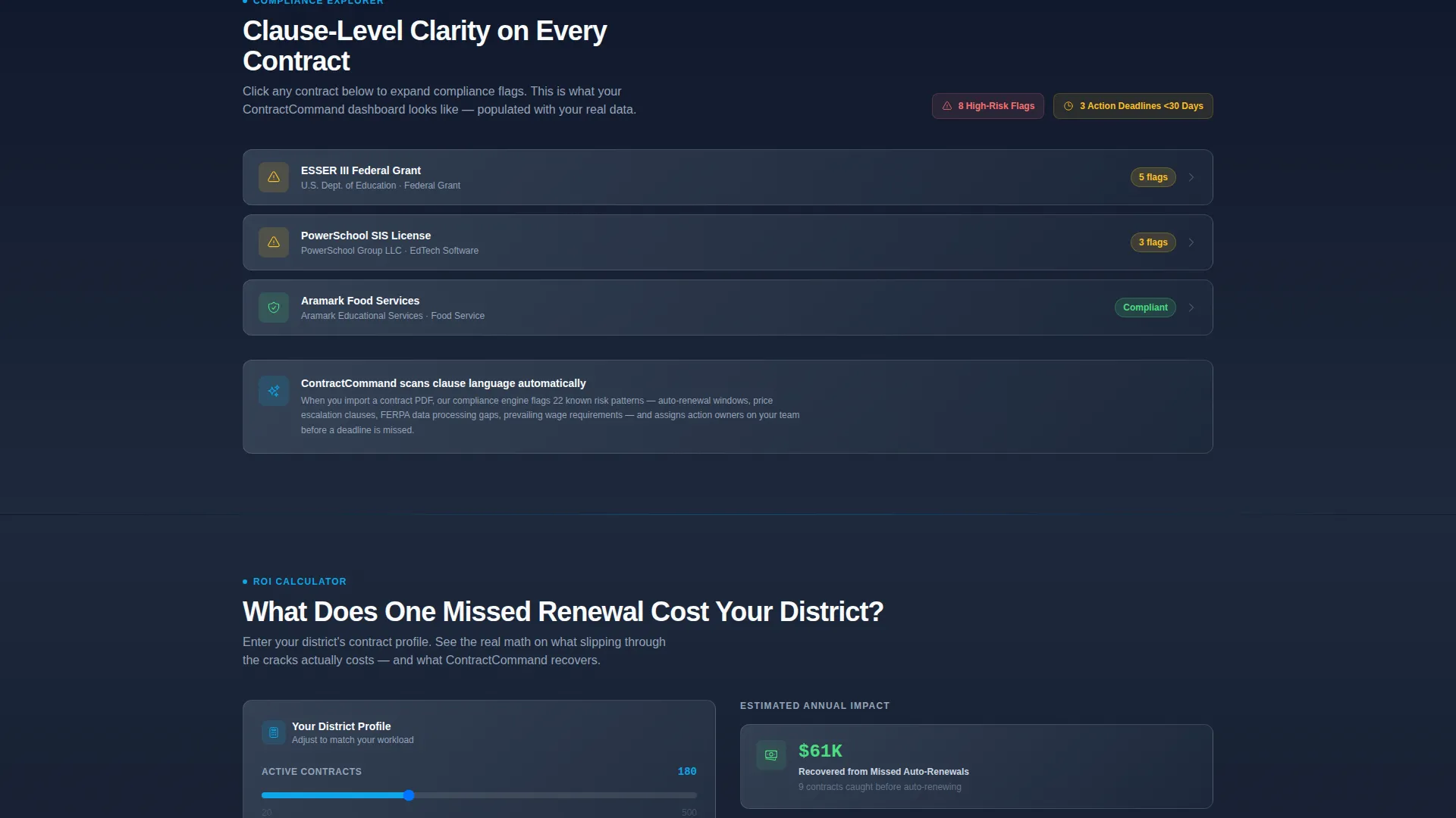 Powerful Education Management Landing Page Template