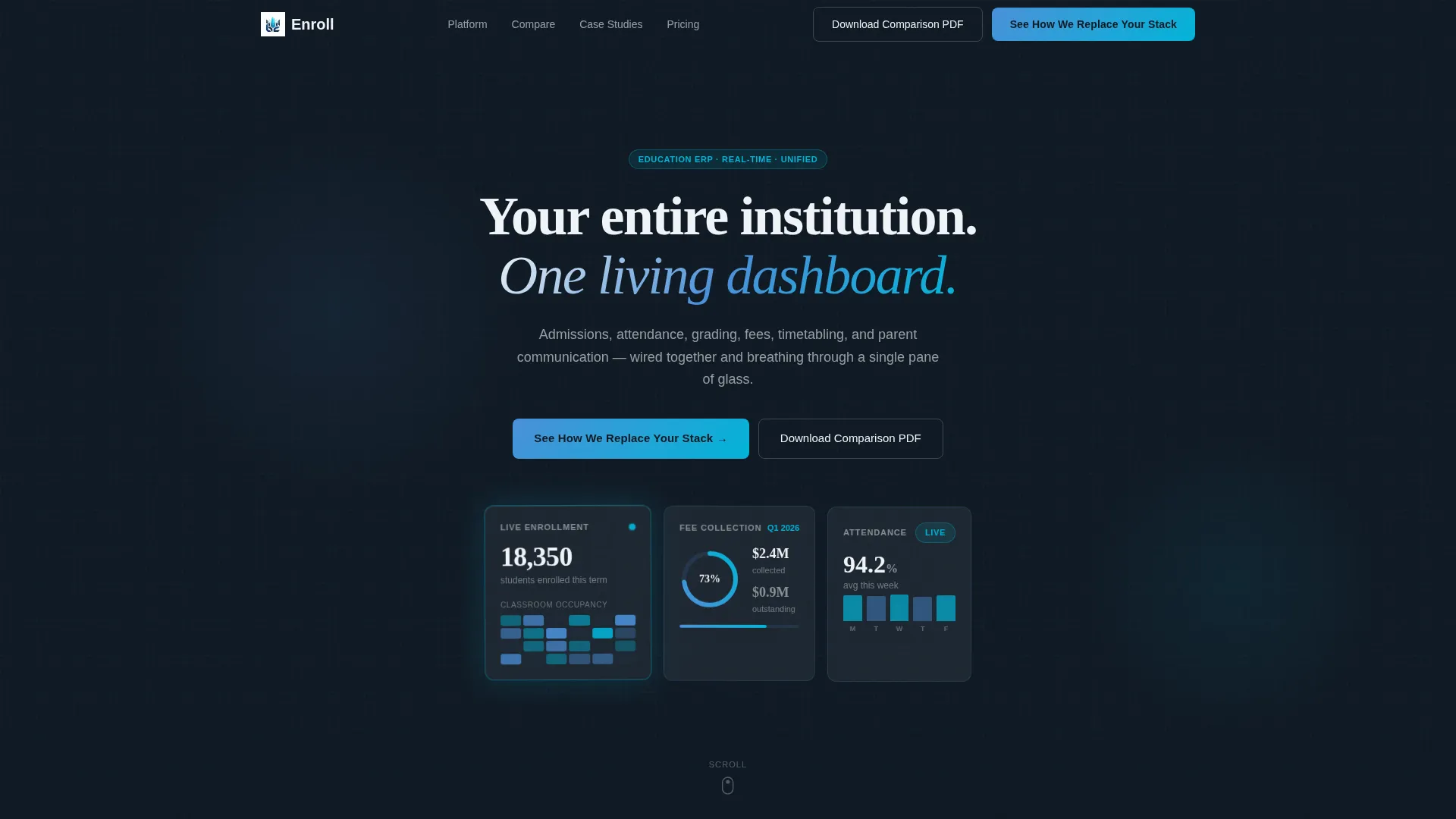 Education ERP Landing Page Template