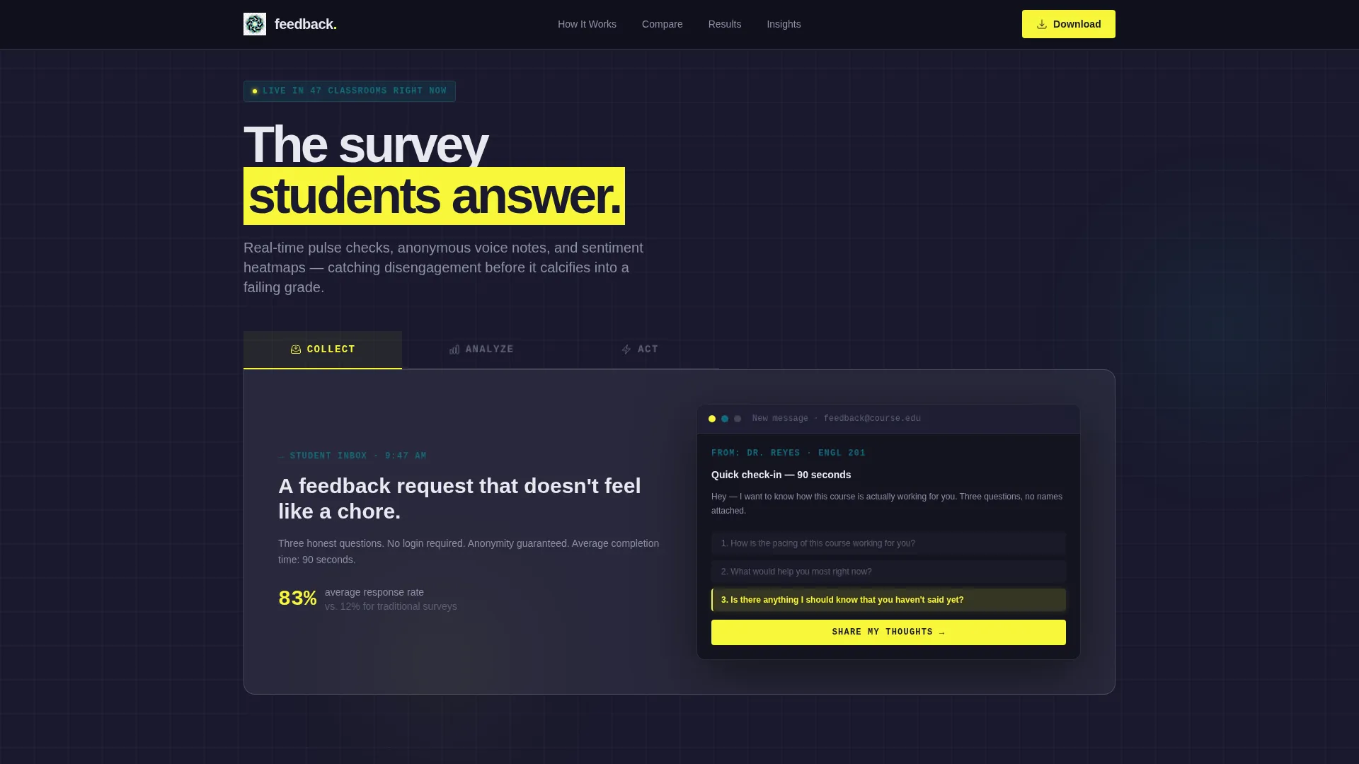 Education Landing Page Template | Comparison Table