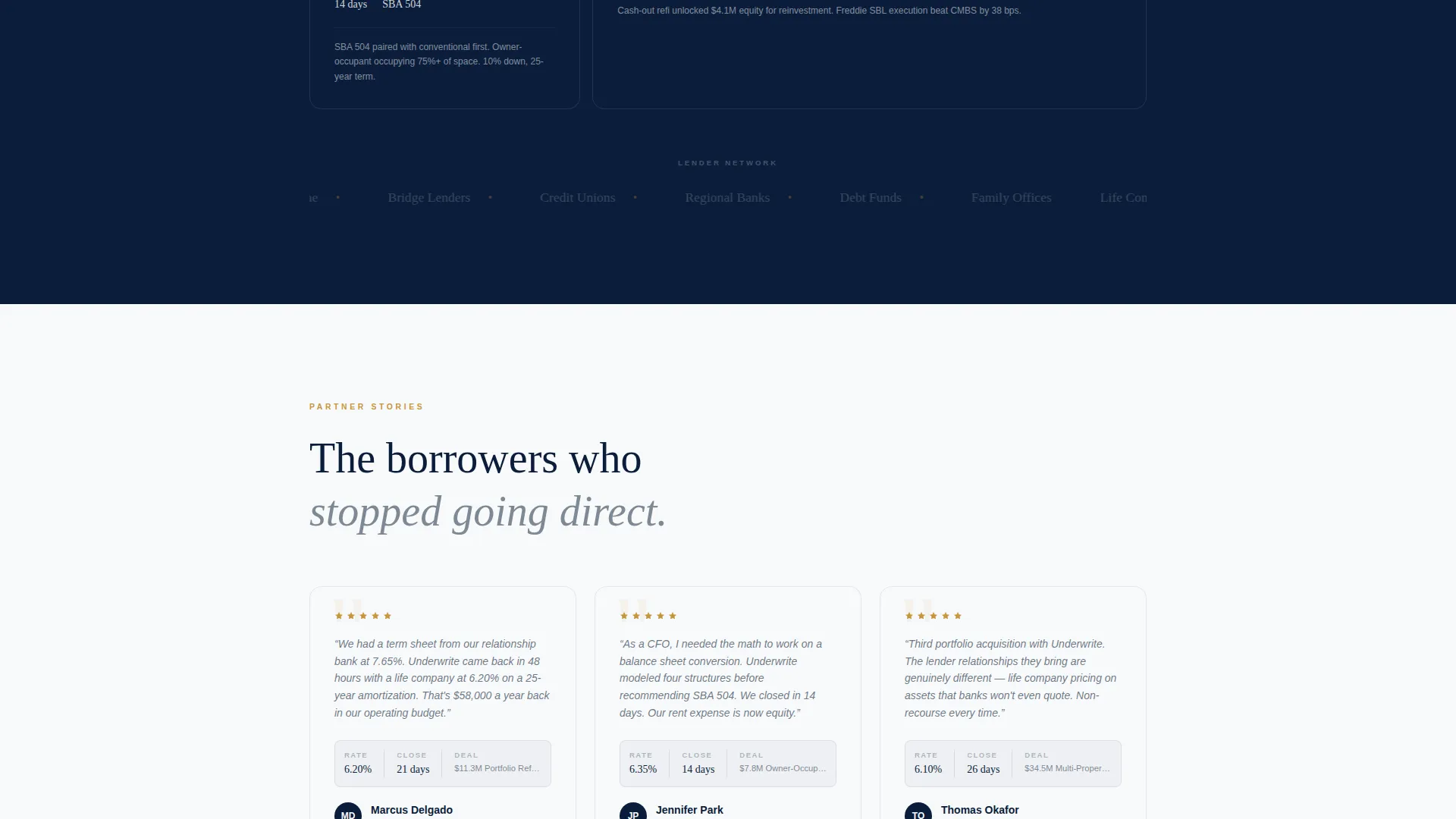 Commercial Office Mortgage Broker Landing Page