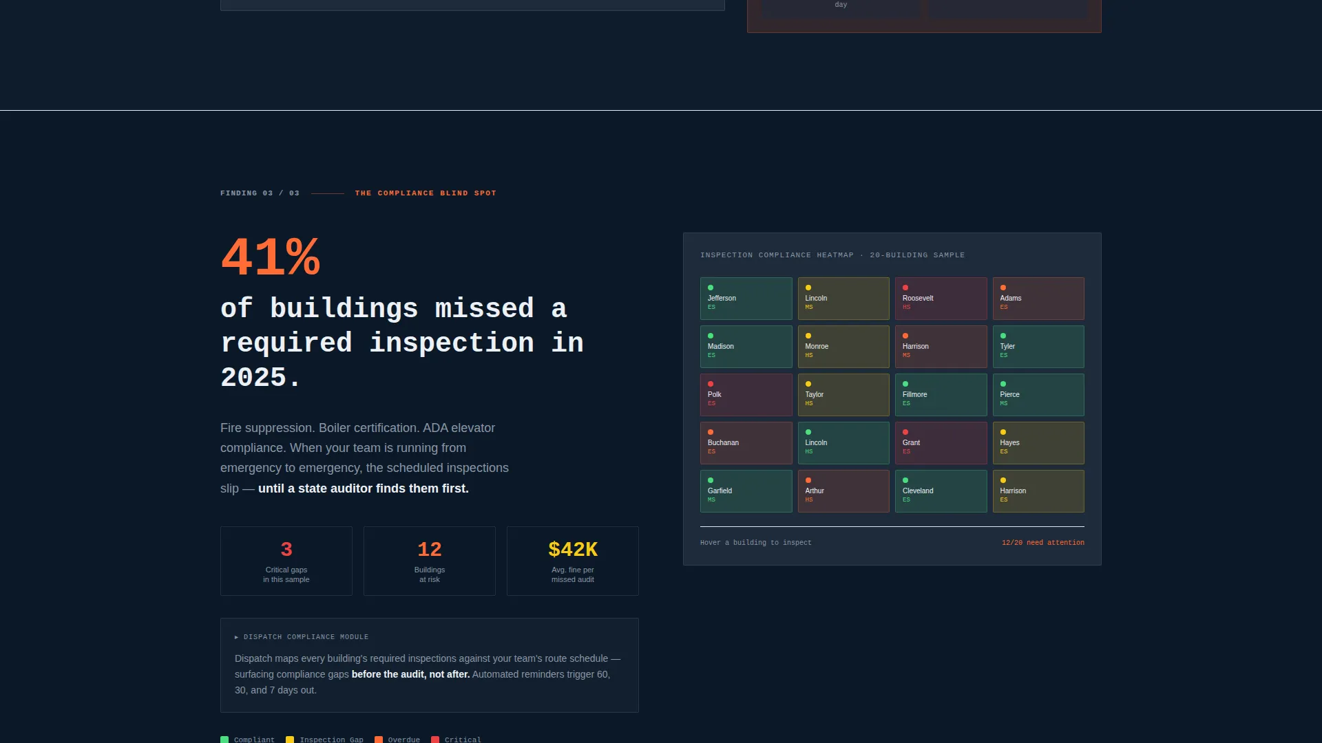 Education Field Service Management Landing Page