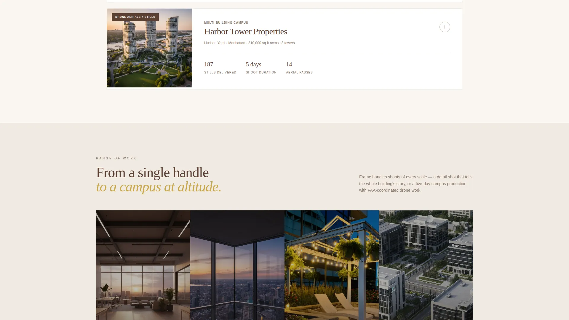 Commercial Office Photography Landing Page Template
