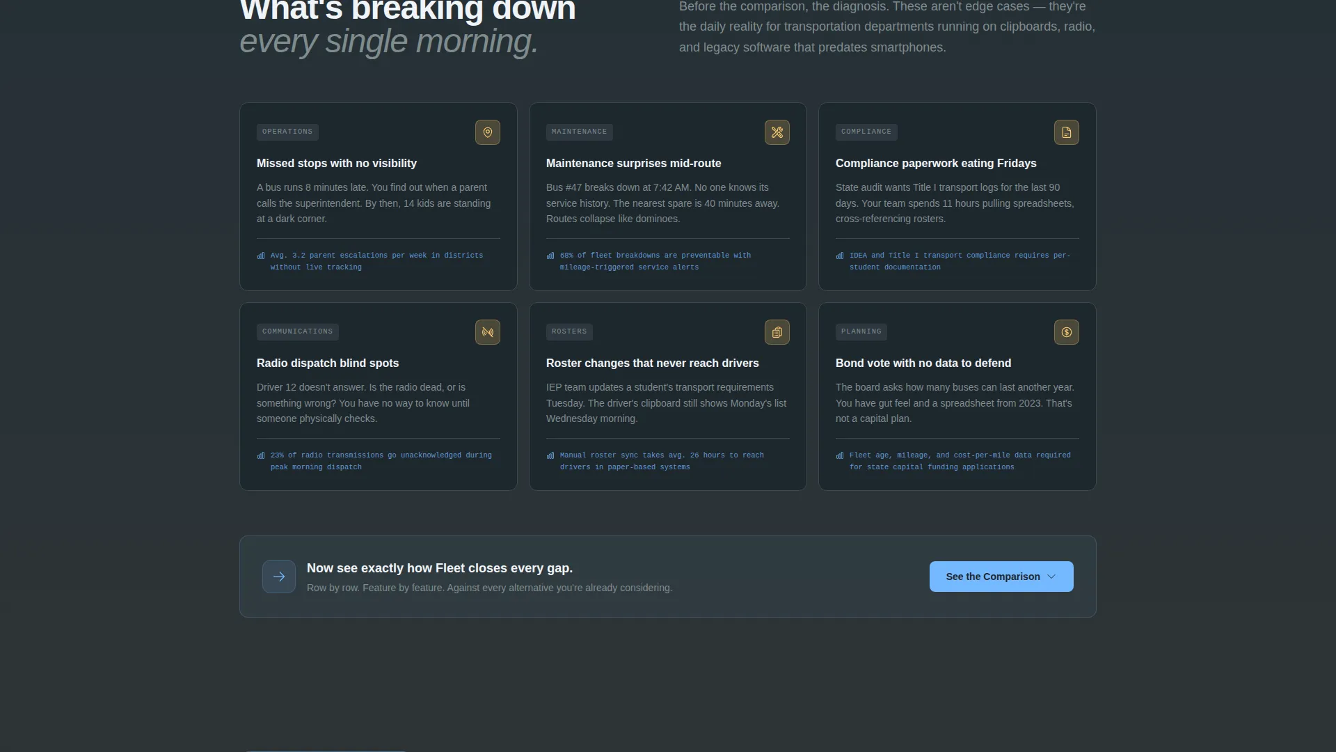 Real-Time Fleet Management Landing Page Template