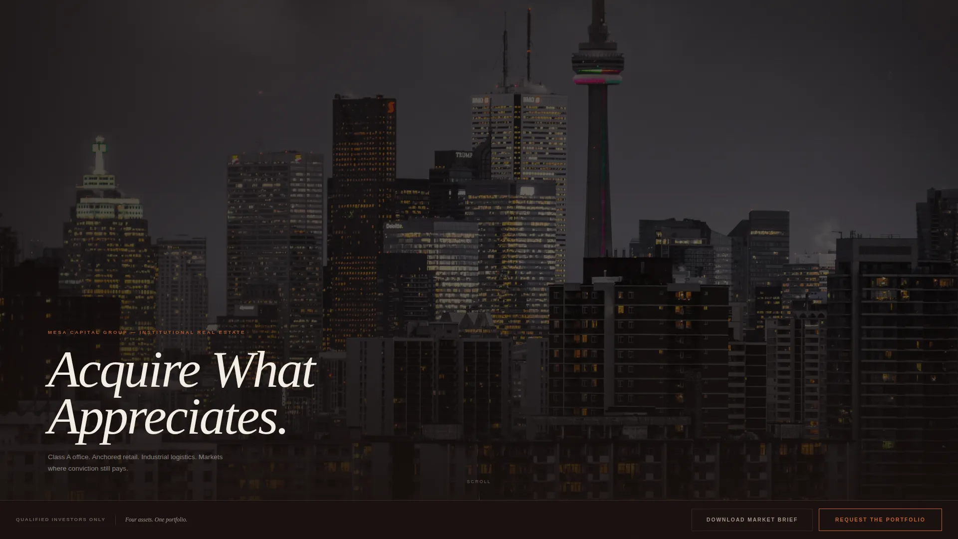 Commercial Real Estate Portfolio Website Template
