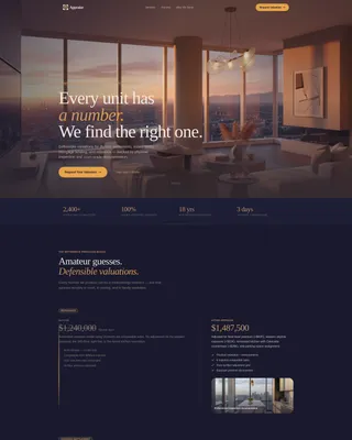 Condo & Apartment Real Estate Professional Website Template