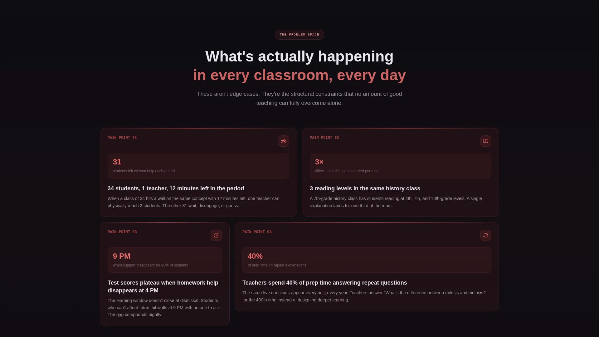 K-12 AI Chatbot Landing Page Template