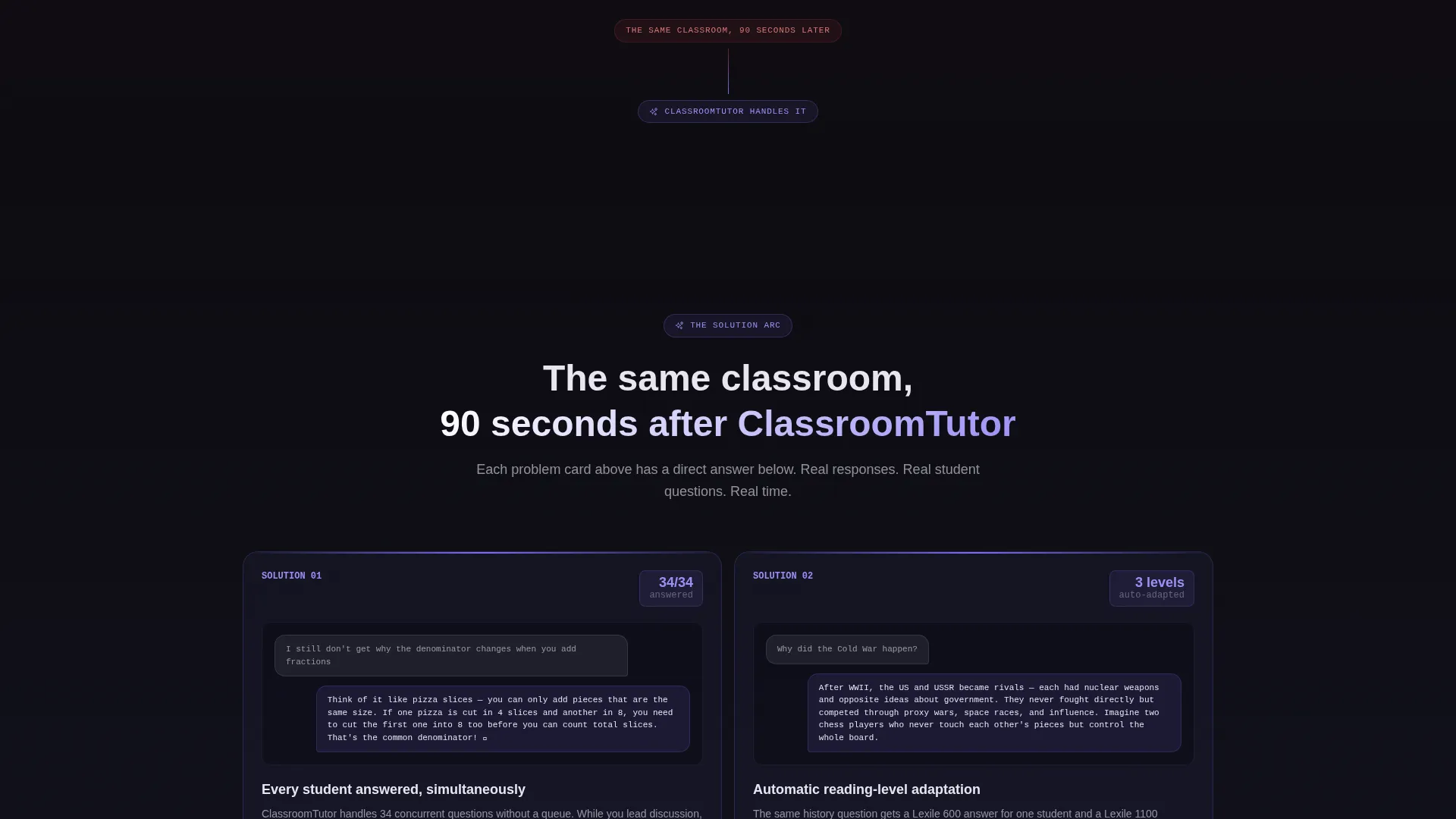 K-12 AI Chatbot Landing Page Template