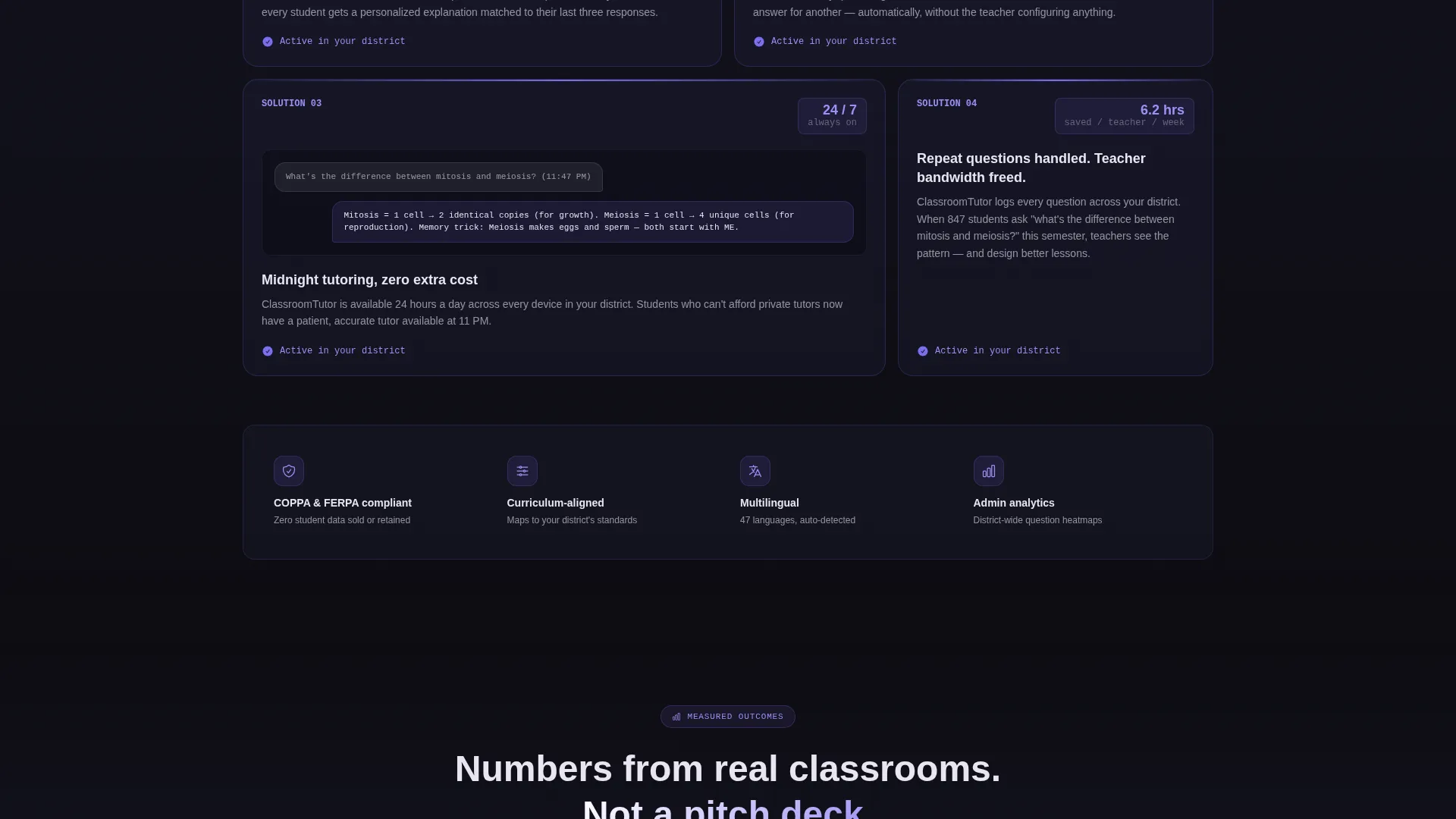 K-12 AI Chatbot Landing Page Template