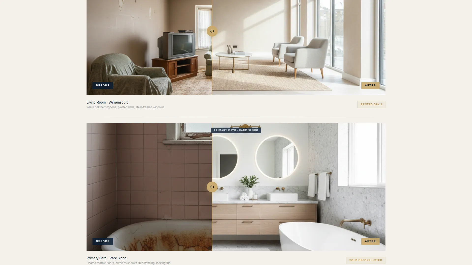 Condo & Apartment Real Estate Portfolio & Case Study Website Template