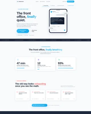K-12 AI Customer Service Landing Page Template